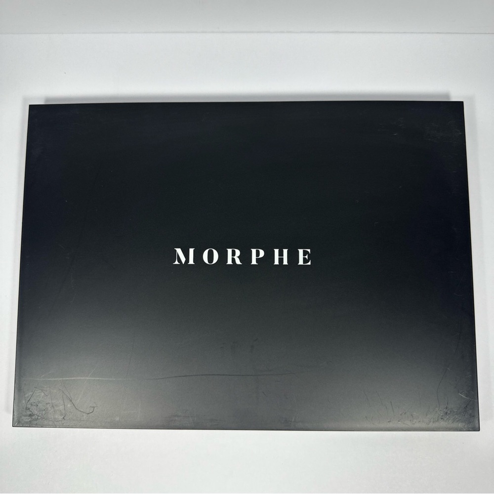 Morphe Matte Black Cosmetic Palette with White Logo